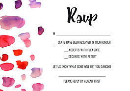 花瓣水彩英文海報(bào)信封背景