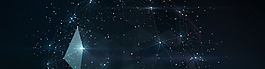 黑色粒子星空幾何發光體淘寶banner背景