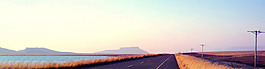 沿海公路山丘淘寶banner背景