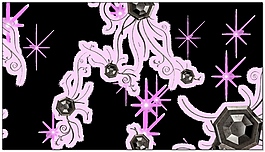 紫色寶石花朵漂浮轉場帶通道