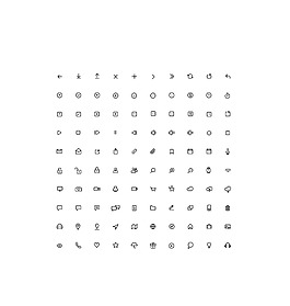 精美迷你線條網(wǎng)頁icon圖標設計