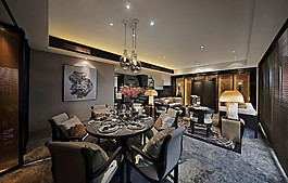 經(jīng)典大氣時(shí)尚餐廳效果圖