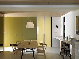 現(xiàn)代簡約實木餐桌餐廳效果圖
