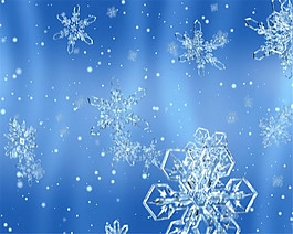 清新藍(lán)白圣誕節(jié)雪花背景素材