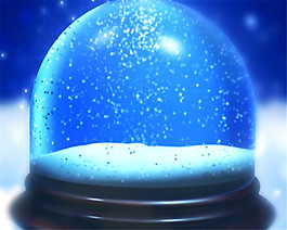 唯美浪漫圣誕玻璃雪球動態(tài)視頻素材