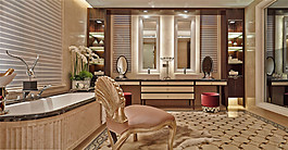 開放式廚房浴池歐式裝修效果圖