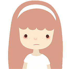 可愛卡通人物頭像素材