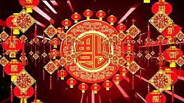 中國風(fēng)喜慶春節(jié)福到祝福視頻素材