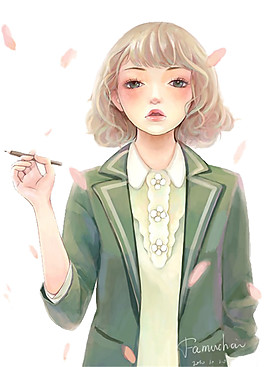 彩繪時尚人物元素