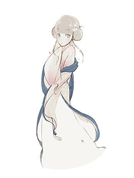 唯美彩繪人物元素