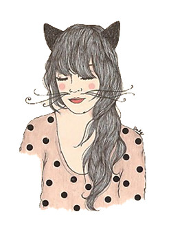 創(chuàng)意貓女頭像元素