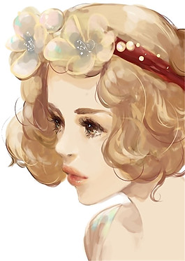 彩繪時(shí)尚女人頭像