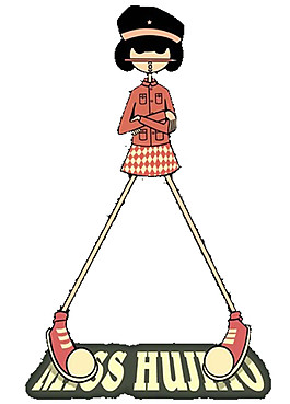 卡通抽象街舞女孩图案