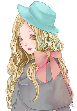 彩繪卡通女孩圖案