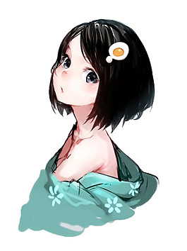 時尚女孩頭像圖案
