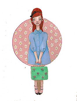 時(shí)尚休閑女孩圖案