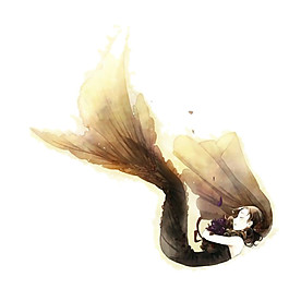 卡通美人魚圖案元素