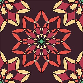 抽象花卉填充背景矢量素材