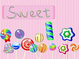 糖果sweet背景海報