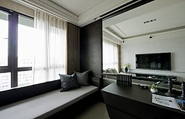 室內(nèi)客廳落地窗效果圖