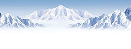 大氣雪山高原淘寶全屏banner背景