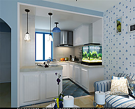 田園地中海藍色清新室內設計