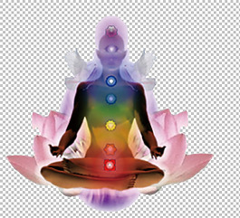 蓮花打坐裝飾圖免摳png透明圖層素材