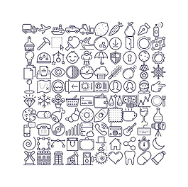 迷你線條矢量icon圖標(biāo)設(shè)計(jì)