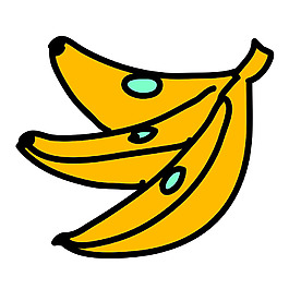 黃色網(wǎng)頁(yè)水果香蕉icon圖標(biāo)設(shè)計(jì)