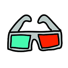 網(wǎng)頁UI3d眼鏡icon圖標