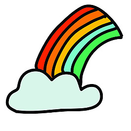 網頁UI彩虹icon圖標設計