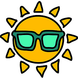 網頁UI天氣太陽天晴圖標