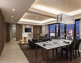 時尚餐廳餐桌設計圖