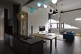 現(xiàn)代室內(nèi)餐廳效果圖