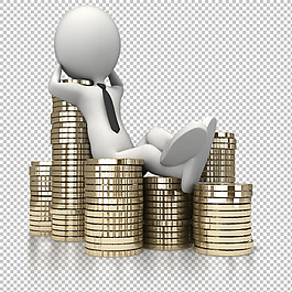 一堆金幣圖片免摳png透明圖層素材