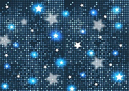 蓝色星星矢量海报背景模板