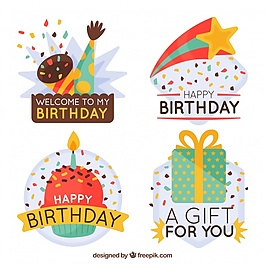 復(fù)古裝飾生日貼紙包