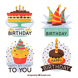 一套裝飾生日貼紙