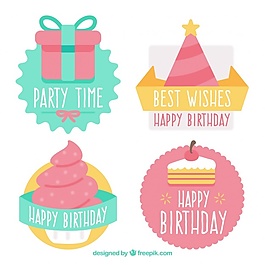 生日貼紙裝飾