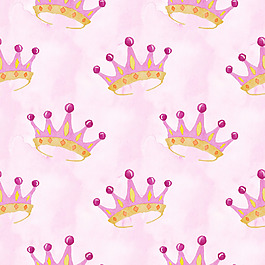 皇冠粉色公主背景素材