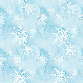 淡藍(lán)色雪花背景填充圖案素材