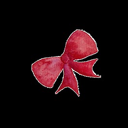 蝴蝶結透明素材