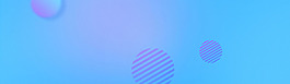 藍(lán)色條紋圈圈banner背景素材