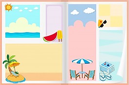 夏日主題紙設(shè)計