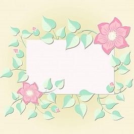 花朵元素婚禮請柬和公告牌。優(yōu)雅的花香成分構(gòu)成框架的文本。嬌嫩的花元素。設(shè)計模板。