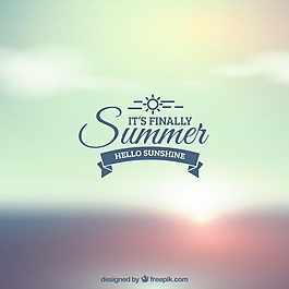 背景散焦的夏天