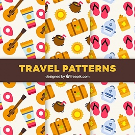 平面設計中的夏日出行模式