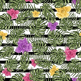 葉和花背景
