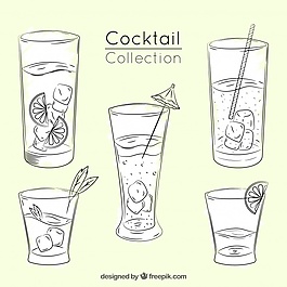 手繪雞尾酒包