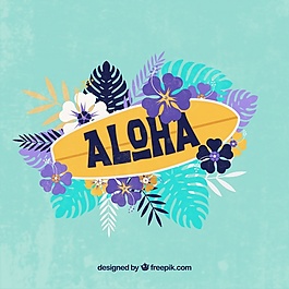 夏威夷沖浪板的背景